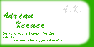adrian kerner business card